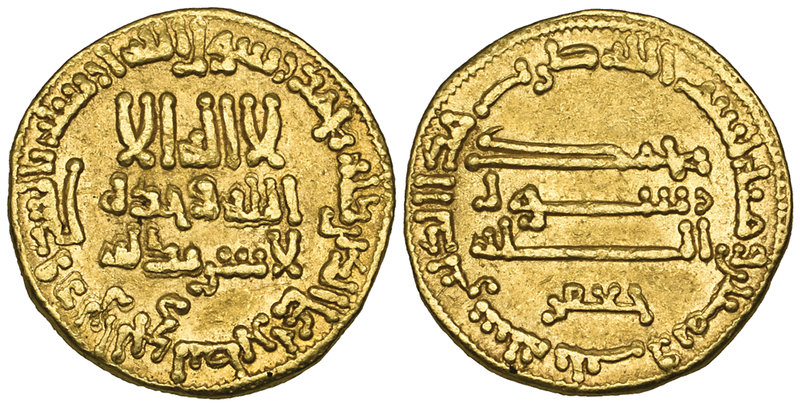 ABBASID, temp. al-Rashid (170-193h), dinar, 183h, citing Ja‘far, 4.25g (Bernardi...