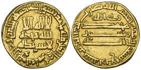 ABBASID, temp. al-Amin (193-198h), dinar, 194h, rev., rabbi Allah above, 4.14g (Bernardi 78), fields tooled, very fine 

Estimate: GBP 150 - 200