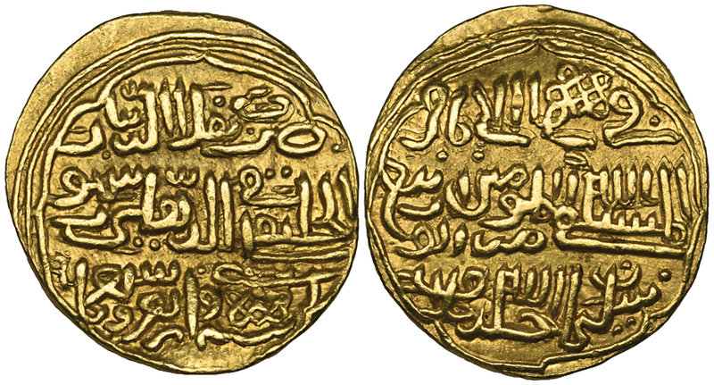 Sultans of Dehli, Muhammad b. Tughluq (725-752h), gold tanka, Dehli 742h, 11.09g...