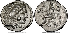 MACEDONIAN KINGDOM. Alexander III the Great (336-323 BC). AR tetradrachm (26mm, 5h). NGC Choice VF. Early posthumous issue of Tyre, by Laomedon, struc...