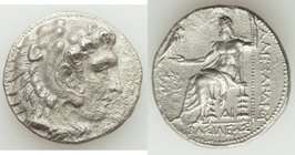 MACEDONIAN KINGDOM. Alexander III the Great (336-323 BC). AR tetradrachm (26mm, 16.66 gm, 9h). XF, porosity. Late lifetime to early posthumous issue o...