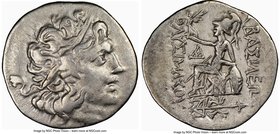THRACE. Byzantium. Ca. 2nd-1st centuries BC. AR tetradrachm (32mm, 11h). NGC Choice Fine. Name and types of Lysimachus of Thrace. Diademed head of dei...