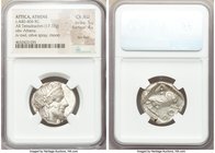 ATTICA. Athens. Ca. 440-404 BC. AR tetradrachm (25mm, 17.18 gm, 1h). NGC Choice AU 5/5 - 4/5, flan flaw. Mid-mass coinage issue. Head of Athena right,...