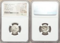 CARIA. Mylasa (?) Ca. 500-450 BC. AR stater (20mm, 11.01 gm). NGC AU 4/5 - 3/5, test cut. Uncertain mint. Forepart of roaring lion right with outstret...