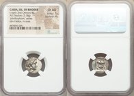 CARIAN ISLANDS. Rhodes. Ca. early 2nd century BC. AR drachm (15mm, 3.18 gm, 12h). NGC Choice AU 5/5 - 4/5. 'Plinthophoric' coinage, ca. 190-170 BC, Da...