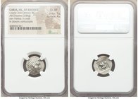 CARIAN ISLANDS. Rhodes. Ca. early 2nd century BC. AR drachm (16mm, 2.84 gm, 11h). NGC Choice XF 5/5 - 4/5. 'Plinthophoric' coinage, ca. 170-150 BC, Mn...
