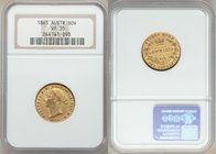 Victoria gold Sovereign 1865-SYDNEY VF35 NGC, Sydney mint, KM4. AGW 0.2353 oz.

HID09801242017