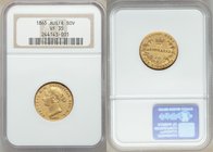 Victoria gold Sovereign 1865-SYDNEY VF35 NGC, Sydney mint, KM4. AGW 0.2353 oz. 

HID09801242017