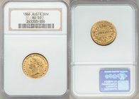 Victoria gold Sovereign 1866-SYDNEY AU50 NGC, Sydney mint, KM4. AGW 0.2353 oz. 

HID09801242017