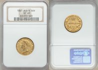 Victoria gold Sovereign 1867-SYDNEY XF45 NGC, Sydney mint, KM4. AGW 0.2353 oz.

HID09801242017
