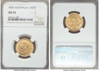 Victoria gold Sovereign 1870-SYDNEY AU53 NGC, Sydney mint, KM4. AGW 0.2353 oz. 

HID09801242017