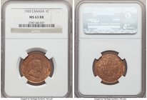 3-Piece Lot of Certified Assorted Cents NGC, 1) Edward VII Cent 1903 - MS63 Red and Brown, Ottawa mint, KM8 2) Edward VII Cent 1908 - MS64 Brown, Otta...