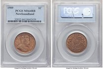 Newfoundland. Edward VII Cent 1909 MS64 Red and Brown PCGS, Ottawa mint, KM9. Few carbon spots on obverse. 

HID09801242017