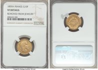 Napoleon III gold 10 Francs 1859-A VF Details (Removed From Jewelry) NGC, Paris mint, KM784.3. AGW 0.0933 oz. 

HID09801242017