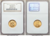 Prussia. Wilhelm gold 10 Mark 1872-A MS65 NGC, Berlin mint, KM502. Two year type, lustrous and choice. 

HID09801242017