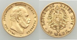 Prussia. Wilhelm I gold 10 Mark 1875-A VF, Berlin mint, KM504. 19.5mm. 3.94gm. AGW 0.1152 oz. 

HID09801242017