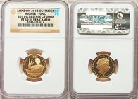 Elizabeth II gold Proof 25 Pounds 2011 PR69 Ultra Cameo NGC, KM1218. Issued for the 2012 London Olympics. AGW 0.2508 oz. 

HID09801242017