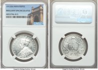 British India. George V Rupee 12-Piece Lot of Certified Assorted Rupees Brilliant Uncirculated NGC, 1) Rupee 1912-(B) - Bombay mint, KM524 2) Rupee 19...