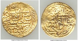 Ottoman Empire. Suleyman I (AH 926-974 / AD 1520-1566) gold Sultani AH 926 (AD 1520/1) VF, Amid mint (in Turkey), A-1317. 18.0mm. 3.48gm.

HID09801242...