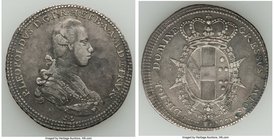 Tuscany. Peter Leopold 5 Paoli 1779 VF, KM-C19a. Scarce three year type with deep shades of gray. 

HID09801242017