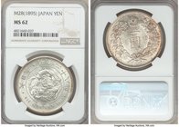 Meiji Yen Year 28 (1895) MS62 NGC, KM-YA25.3. Choice and lustrous with just a hint of russet toning on reverse. 

HID09801242017