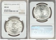 Meiji Yen Year 45 (1912) MS64 NGC, KM-YA25.3. Satin white surface with brilliant luster. 

HID09801242017