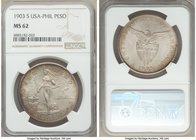 USA Administration Peso 1903-S MS62 NGC, San Francisco mint, KM168. From the Poulos Family Collection

HID09801242017