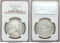 British Colony. Edward VII Dollar 1903-B AU53 NGC, Bombay mint, KM25. Nice luster with somewhat semi-prooflike fields.

HID09801242017