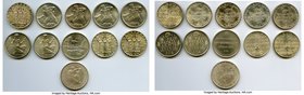 Confederation 11-Piece Lot of Uncertified Assorted 5 Franc Commemoratives UNC, 5 Francs 1936-B - UNC, KM-41 (x2) 5 Francs 1939-B - UNC (PVC), KMX-S20 ...