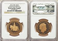 British Commonwealth. Elizabeth II gold Proof 2 Sovereign 2012 PR69 Ultra Cameo NGC, Commonwealth mint, KM742. Mintage: 999. Regent and The Lion. Issu...