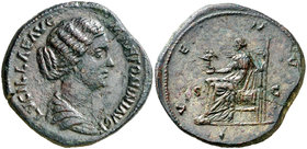 (164 d.C.). Lucilla. Sestercio. (Spink 5508) (Co. 83) (RIC. 1776). 18,27 g. MBC+.