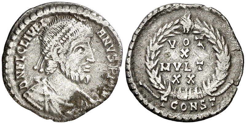 (361-362 d.C.). Juliano II. Arelate. Siliqua. (Spink 19126) (S. 148e) (RIC. 309)...