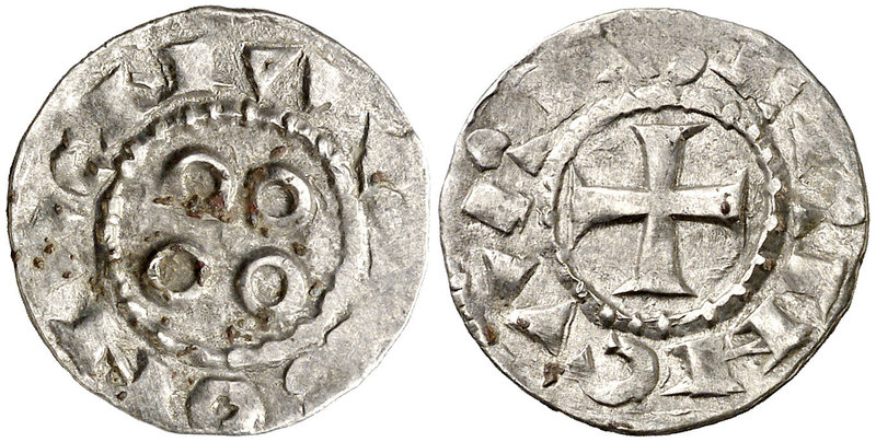 Vescomtat de Narbona. Berenguer (1019-1067). Narbona. Diner. (Cru.V.S. 157) (Cru...