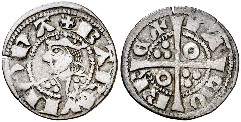 Jaume II (1291-1327). Barcelona. Diner. (Cru.V.S. 340.1) (Cru.C.G. 2158a). 0,93 ...