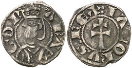 Jaume II (1291-1327). Aragón. Dinero jaqués. (Cru.V.S. 364) (Cru.C.G. 2182). 1,03 g. MBC/MBC+.