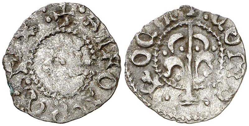 Alfons IV (1416-1458). Perpinyà. Òbol. (Cru.V.S. 831 var) (Cru.C.G. 2878d var). ...