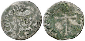 Alfons IV (1416-1458). Mallorca. Diner. (Cru.V.S. 855) (Cru.C.G. 2902). 0,53 g. Ex ANE 12/1994, nº 341. Muy rara. BC/BC-.
