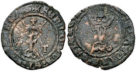 Reyes Católicos. Toledo. 1 blanca. (Cal. 676). 1,05 g. BC+.