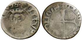 s/d. Felipe II. Mallorca. 1 dobler. (Cal. 832) (Cru.C.G. 4257a). 1,36 g. BC.