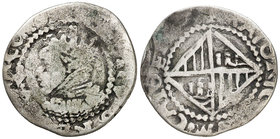 s/d. Felipe III. Mallorca. 1/2 ral. (Cal. 1144, de Felipe IV). 0,96 g. BC/BC+.