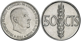 1966*1970. Estado Español. 50 céntimos. (Cal. 117). Rara. Proof.