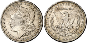 1903. Estados Unidos. S (San Francisco). 1 dólar. (Kr. 110). 26,52 g. AG. Golpecitos. Rara. MBC-.