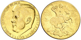 1963. Estados Unidos. 4,20 g. Ø 18 mm. AU. Medalla Conmemorativa de J. F. Kennedy. Sirvió como joya (MBC).