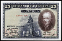 1928. 25 pesetas. (Ed. C4) (Ed. 353). 15 de agosto, Calderón de la Barca. Serie E. S/C-.