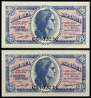 1937. 50 céntimos. (Ed. C42a) (Ed. 391a). Pareja correlativa, serie C. S/C.