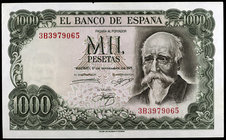 1971. 1000 pesetas. (Ed. D75b) (Ed. 474c). 17 de septiembre, Echegaray. Serie 3B. EBC-.