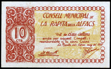 La Ràpita dels Alfacs. 10 céntimos. (T. 2382). MBC+.