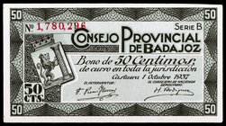Badajoz. 50 céntimos. (KG. 118). EBC.
