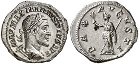 (235-236 d.C.). Maximino I. Denario. (Spink 8310) (S. 31a) (RIC. 12). 2,92 g. EBC.