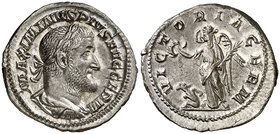 (236-238 d.C.). Maximino I. Denario. (Spink 8318) (S. 107) (RIC. 23). 3,44 g. EBC.